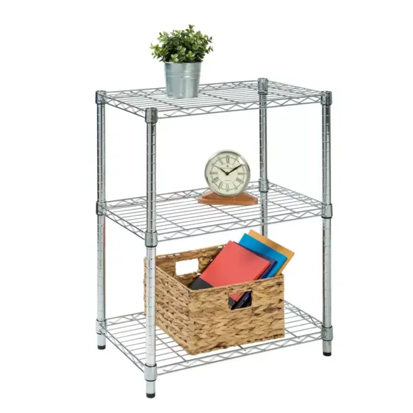 Honey-Can-Do 3 Tier 250lb Storage Racks Silver