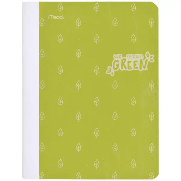 Composition Notebook Recycled College Ruled Green - Mead