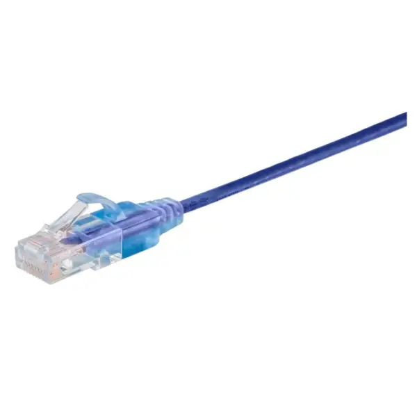 Monoprice Cat6A Ethernet Network Patch Cable - 20 Feet - Purple | 10-Pack, 10G - SlimRun Series