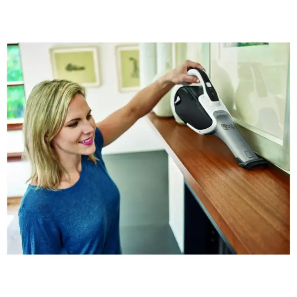 BLACK+DECKER Lithium Handheld Vacuum with PowerBoost - White HHVJ315JD10