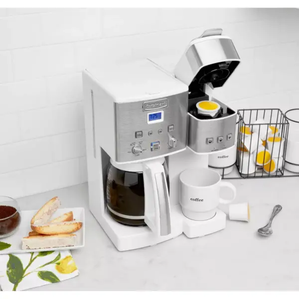 Cuisinart Coffee Center 12-Cup Coffeemaker and Single-Serve Brewer - White - SS-15WP1