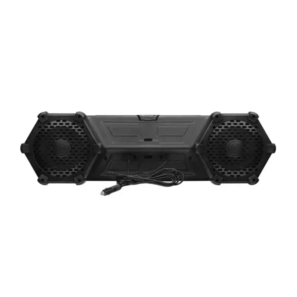 Planet Audio PATV85 8" 700 Watts Weatherproof Bluetooth Marine ATV/UTV All Terrain Speakers w/ LED Light Bar, Soft Dome Tweeters & Poly Injection Cone