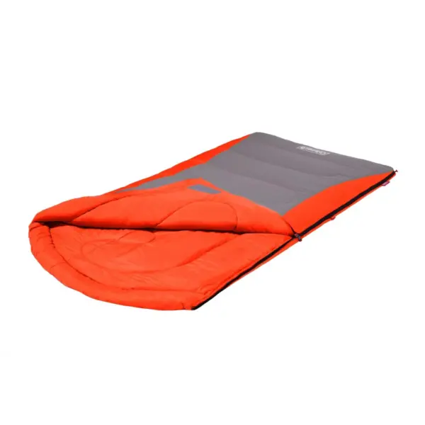 Coleman Cont Dexter 50 Degree Big and Tall Sleeping Bag - Orange