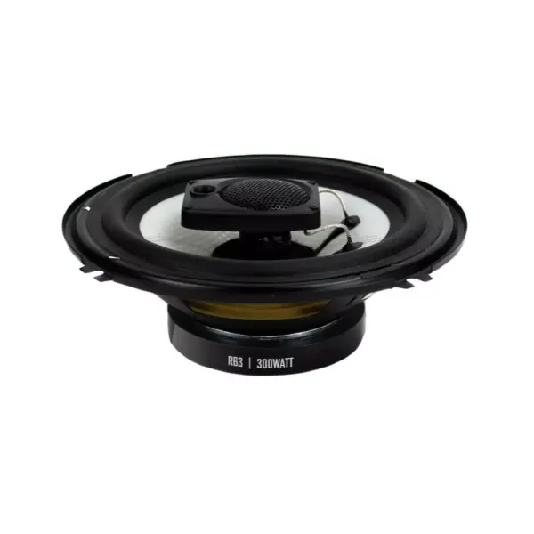 Boss Audio Systems R63 Riot 6.5 Inch 300 Watt 3-Way 4 Ohm Full Range Car Audio Coaxial Stereo Speakers with Tweeter and Poly Injection Cone, Pair