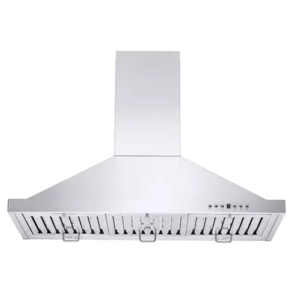 ZLINE KB-36 36 Inch 400 CFM Wall Mount Kitchen Stove Oven Vent Hood, Ductless Molding Range Hood with LED Lights and 4 Speed Exhaust Fans