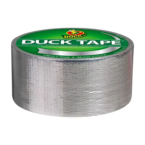 Duck 1.88" x 15yd Duct Industrial Tape Chrome