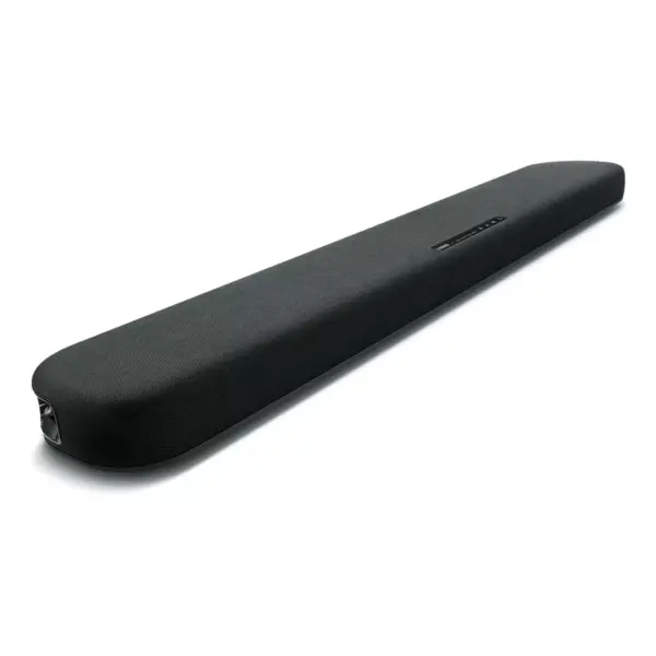 Yamaha SR-B20ABL Sound Bar with Dual Built-In Subwoofers with 8K-10K 48Gbps HDMI Cable - 2.46 ft. (.75m)