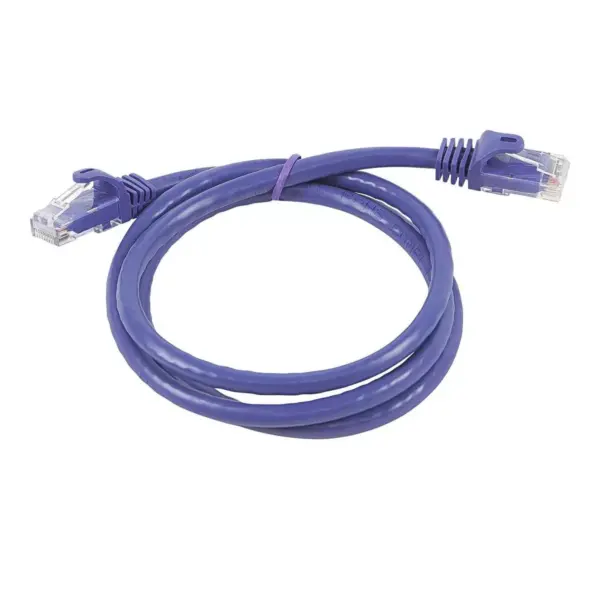 Monoprice Cat5e Ethernet Patch Cable - 3 Feet - Purple | Network Internet Cord - Snagless RJ45, Stranded, 350Mhz, UTP, Pure Bare Copper Wire, 24AWG -