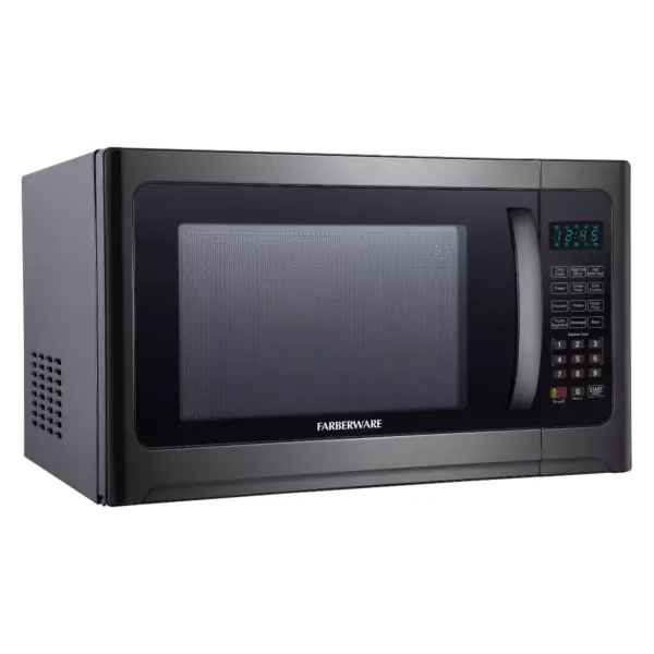 Farberware 1.2 cu ft 1100 Watt Microwave Oven with Grill Function Black Stainless Steel - FMO12AHTBSG