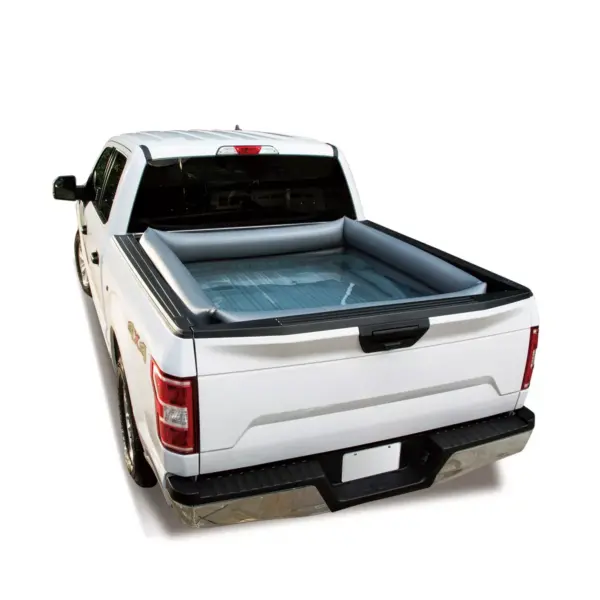 Summer Waves 366 Gallon 4 Person Inflatable PVC Portable Standard Size Pickup Truck Bed Tailgate Swimming Pool, Gray