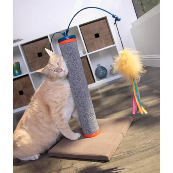 SmartyKat Scratch and Spin Carpet Cat Scratcher Wand - 2pk