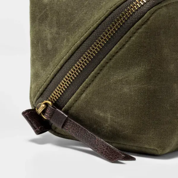 Men's Olive Diagonal Zip Kit - Goodfellow & Co™