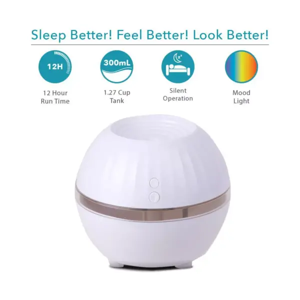 Air Innovations Ultrasonic Cool Mist Personal Humidifier White