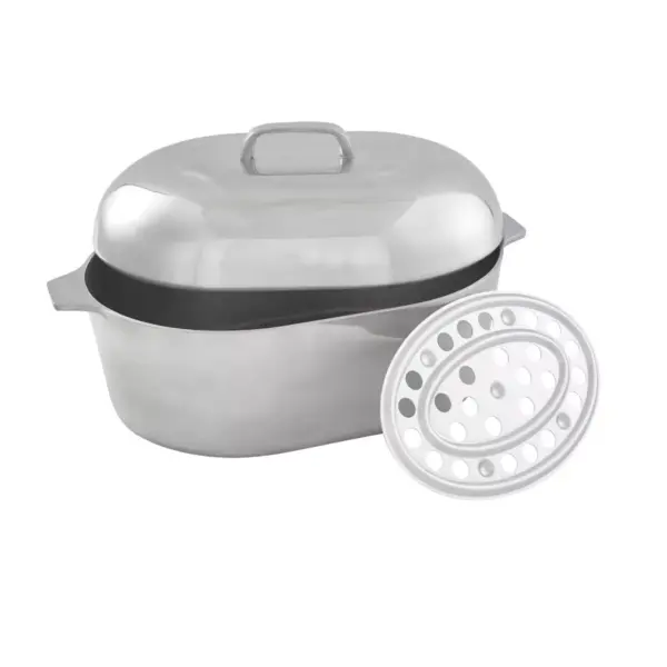 Imusa 15" Cajun Classic Oval Aluminum Roaster