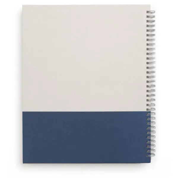 TRU RED Large Hard Cover Ruled Notebook, Gray/Blue TR55737