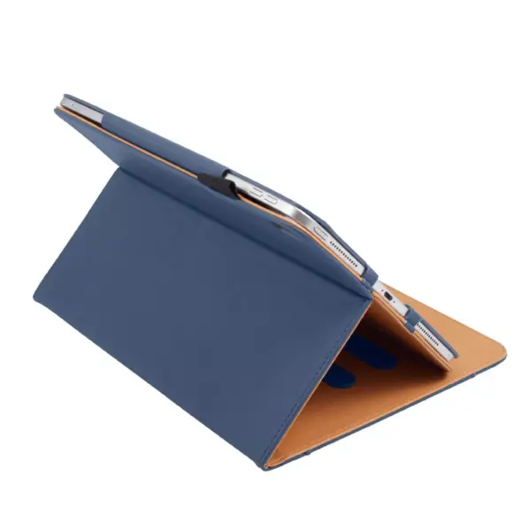 Insten - Compatible With iPad Pro 11" 2018, PU Leather Case, Slim Folding Folio, Pencil Holder, Auto Wake/Sleep, Magnetic Closure Strip, Blue