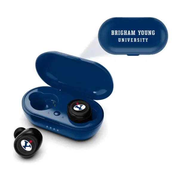 NCAA BYU Cougars True Wireless Bluetooth Earbuds