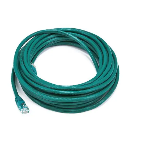 Monoprice Cat5e Ethernet Patch Cable - 25 Feet - Green | Network Internet Cord - RJ45, Stranded, 350Mhz, UTP, Pure Bare Copper Wire, 24AWG