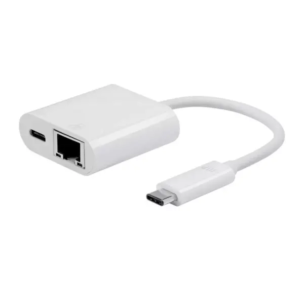 Monoprice USB-C to Gigabit Ethernet and USB-C (F) Dual Port Adapter - Select Series