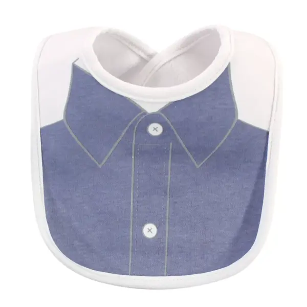 Hudson Baby Infant Boy Cotton Bibs 10pk, Little Mister Handsome, One Size