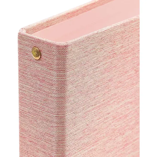 Paper Junkie Pink 3 Ring Binder with Gold Hardware for 250 Sheet Capacity (11.5 x 10.5 x 1.6 in)