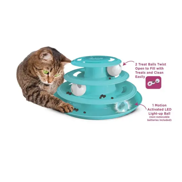 Doc & Phoebe's Cat Co. Forever Fun Treat Ball Track Cat Toy