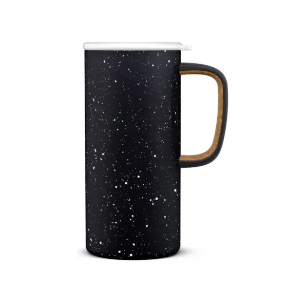 Ello 18oz Stainless Steel Campy Travel Mug Black