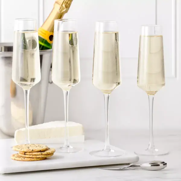 9.5oz 4pk Estate Champagne Glasses - Cathy's Concepts