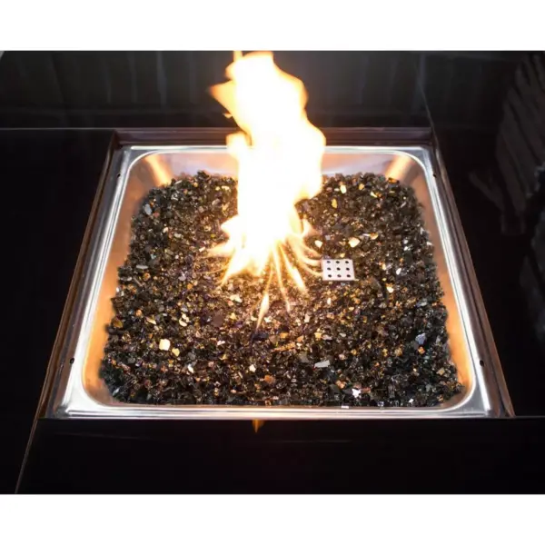 Fire Pit Fire Glass - Black - AZ Patio Heaters