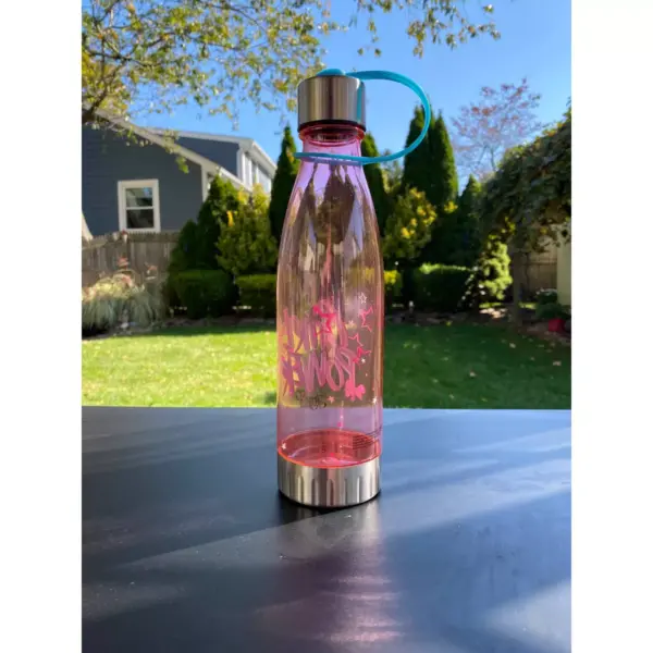 JoJo Siwa 20oz Plastic Tritan Water Bottle - Silver Buffalo