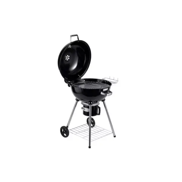 Monoprice 22 Charcoal Grill, Built-in Wheels, Removable Ash Catcher, Heat Control, 22.5in Grilling Surface - Pure Outdoor Collection