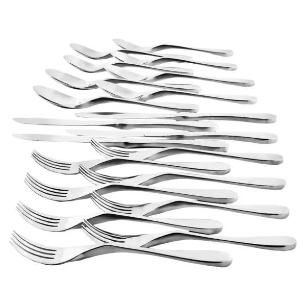 Knork 20 Piece Set 18/0 - Matte Silver