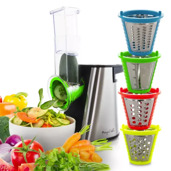 MegaChef 4-in-1 Electric Salad Maker - Silver