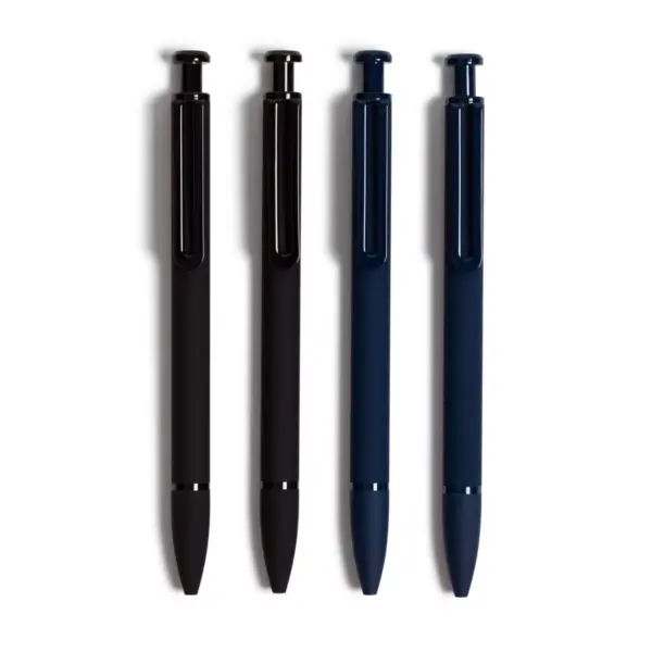 U Brands 4pk Ballpoint Pens Monterey Soft Touch 2 Black 2 Blue