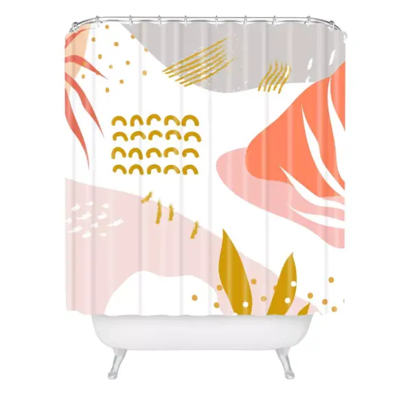 Hello Twiggs Memphis Shower Curtain Pink - Deny Designs