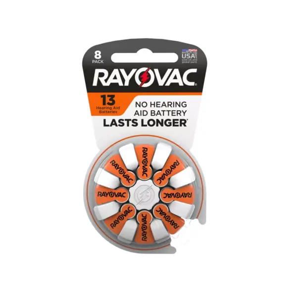 Rayovac Size 13 Hearing Aid Battery 8pk