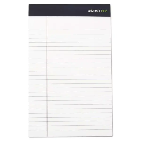 Universal Premium Ruled Writing Pads White 5 x 8 Legal Rule 50 Sheets 12 Pads 57300