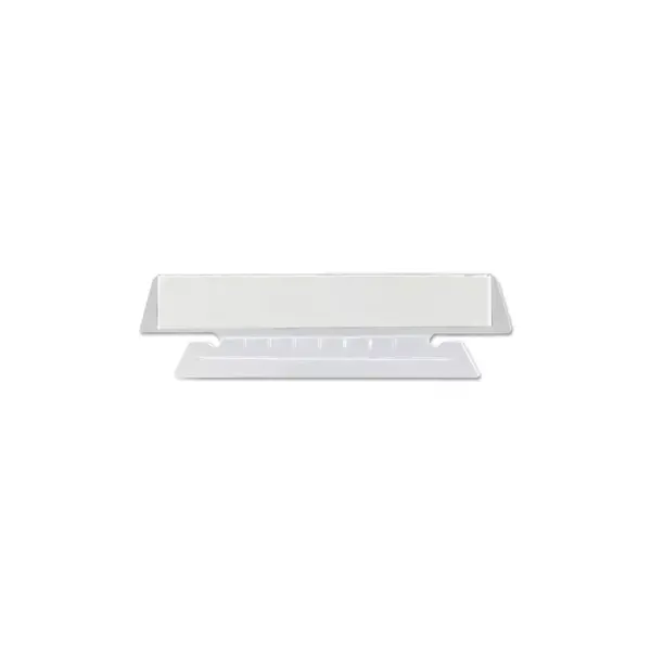 Smead Hanging File Tab/Insert 1/3 Tab 3 1/2 Inch Clear Tab/White Insert 25/Pack 64615