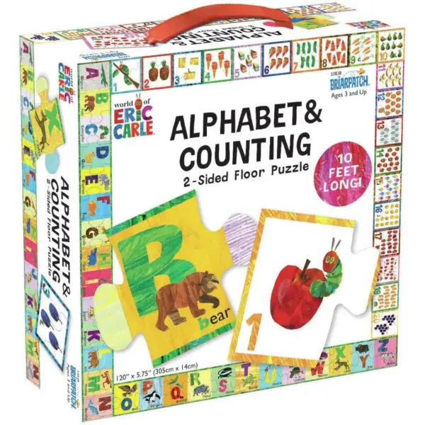 Eric Carle 2-Sided Floor Puzzle-Alphabet And Counting