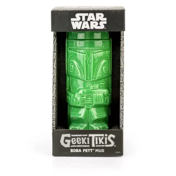 Beeline Creative Geeki Tikis Star Wars Boba Fett Mug | Ceramic Tiki Style Cup | Holds 13 Ounces