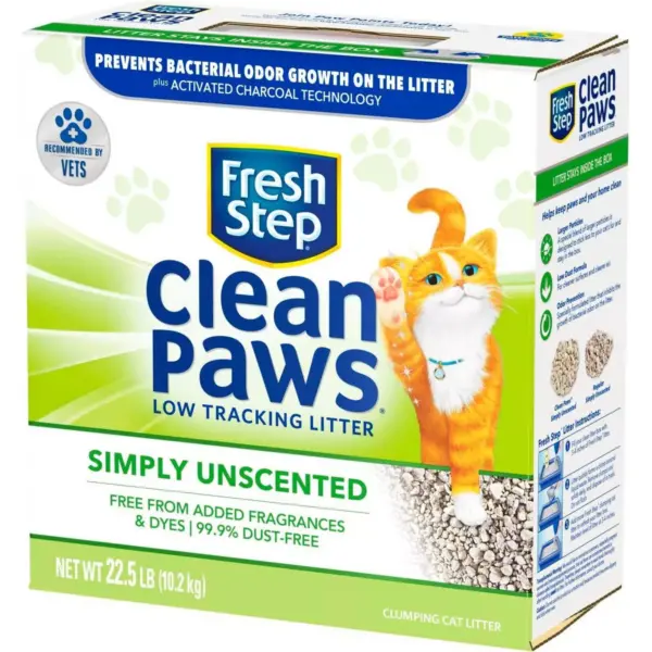 Fresh Step - Clean Paws Unscented Clumping Cat Litter - 22.5lb