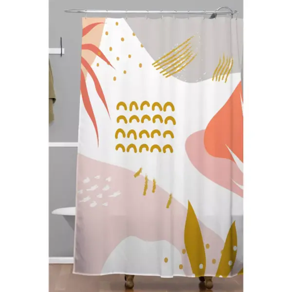 Hello Twiggs Memphis Shower Curtain Pink - Deny Designs