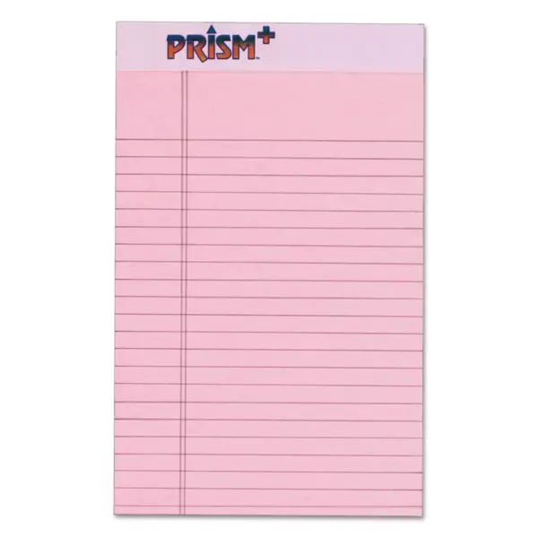 Tops Prism Plus Colored Legal Pads 5 x 8 Pink 50 Sheets Dozen 63050