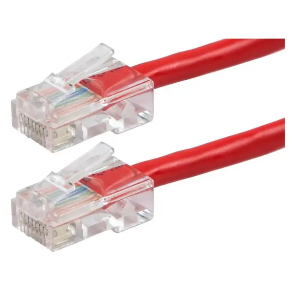 Monoprice Cat6 Ethernet Patch Cable - 15 Feet - Red | Network Internet Cord - RJ45, Stranded, 550Mhz, UTP, Pure Bare Copper Wire, 24AWG - Zeroboot