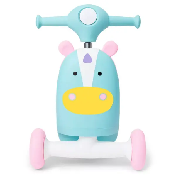 Skip Hop Kids' 3-in-1 Ride On Scooter and Wagon Toy - Unicorn