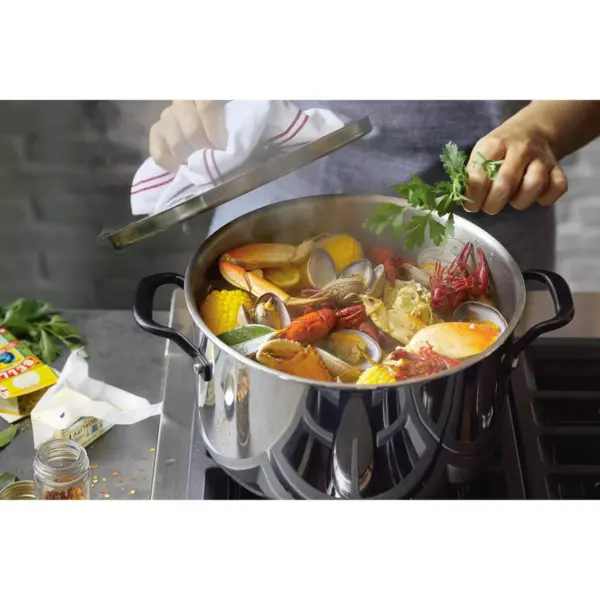 KitchenAid 5-Ply Clad Stainless Steel 8qt Stockpot with Lid