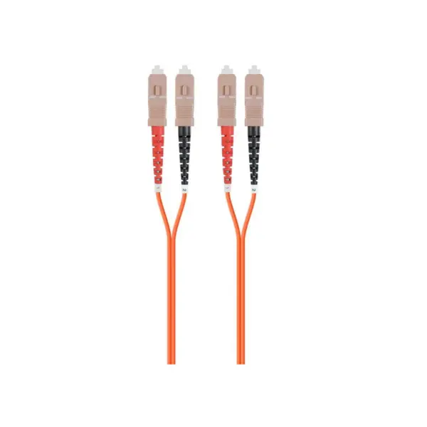 Monoprice OM1 Fiber Optic Cable - 3m (Meter) - SC/UPC-SC/UPC, Multi Mode, Duplex, 62.5/125 Type, 2.0mm, PVC