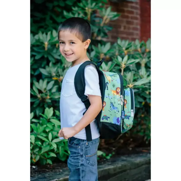 Wildkin 12.5" Olive Pack 'n Snack Kids' Backpack - Wild Animals