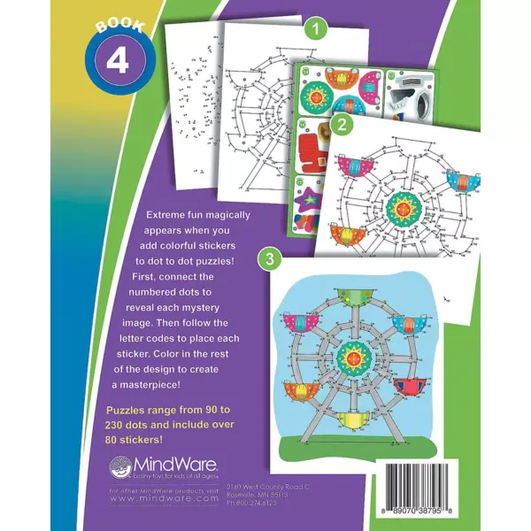 MindWare Extreme Dot To Dot Stickers: Book 4 - Stickers