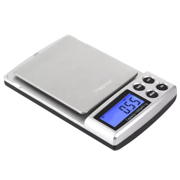 Insten 2lb Digital Pocket Scale Jewelry Scale in Grams .01 gram (1000g x 0.1g) with Stainless Steel Salver and LCD display